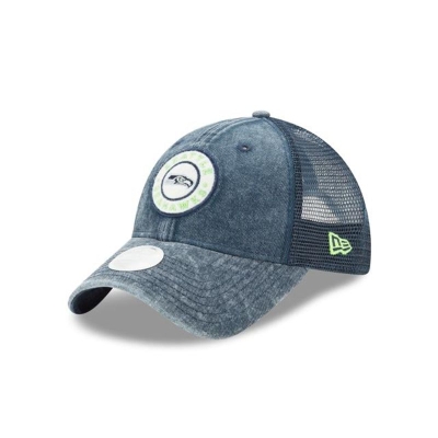 Seattle Seahawks Gorra | New Era NFL Perfect Patch 9twenty Adjustable Cap Mexico - Azules